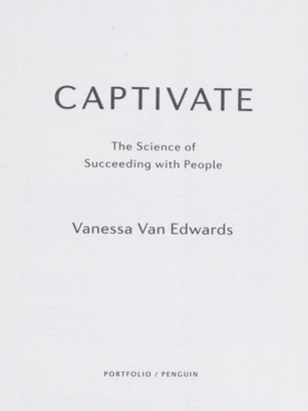 Captivate by Vanessa Van Edwards - Book